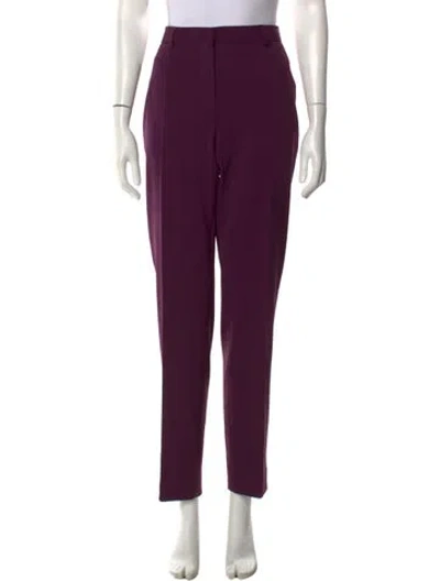 Pre-owned Alberta Ferretti Straight Leg Pants W/ Tags In Purple