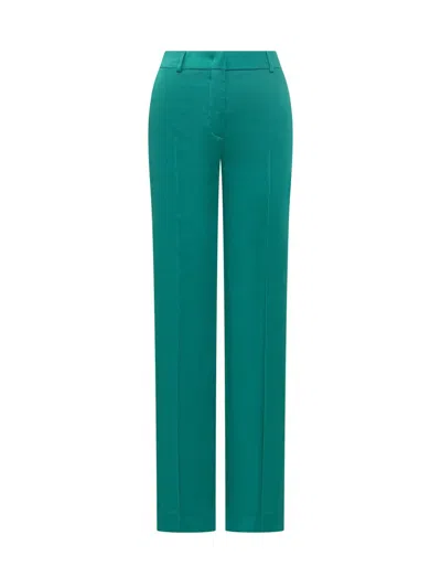 Alberta Ferretti Straight-leg Trousers In Green