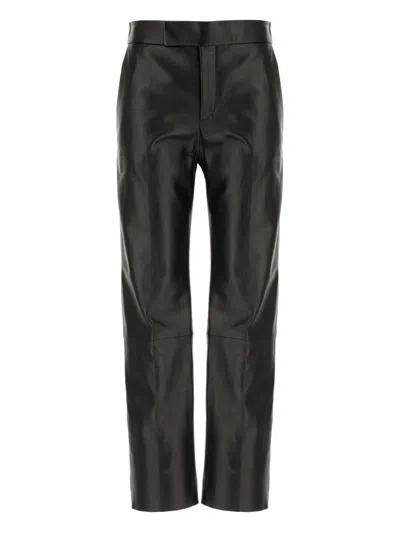 Alberta Ferretti Alberta Ferreti Leather Pants In Black