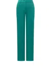 Alberta Ferretti Straight-leg Trousers In Green