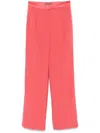 Alberta Ferretti Straight-leg Trousers In Red