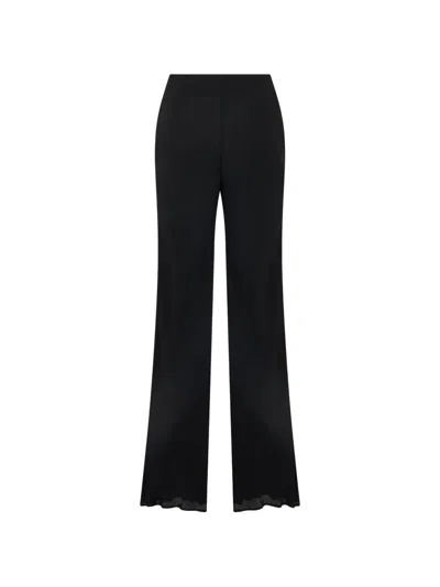 Alberta Ferretti Straight-leg Trousers In Black
