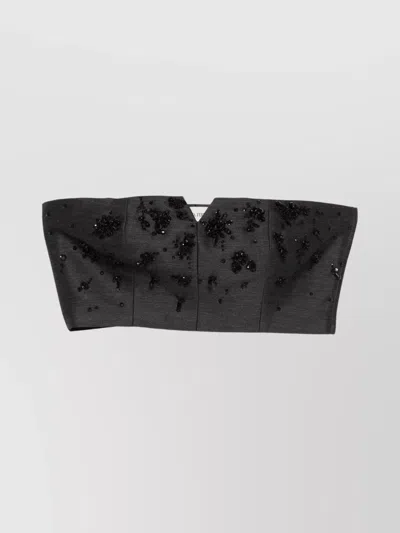 ALBERTA FERRETTI STRAPLESS CROPPED TOP FITTED SILHOUETTE