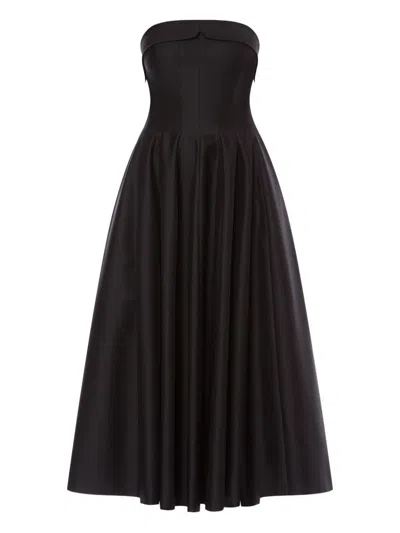 ALBERTA FERRETTI Strapless midi dress with flared skirt ALBERTA FERRETTI