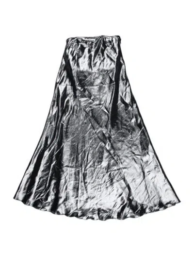 Pre-owned Alberta Ferretti Strapless Midi Length Dress In Black