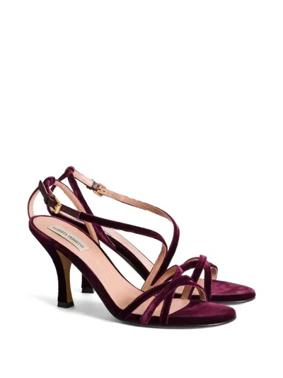 Alberta Ferretti Strappy Sandals In Purple