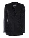 Alberta Ferretti Jacquard Monogram Blazer
