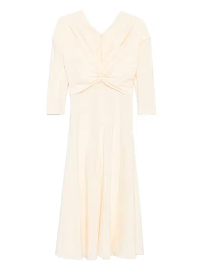 ALBERTA FERRETTI STRETCH-SILK MIDI DRESS