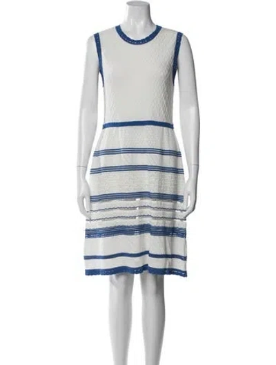 Pre-owned Alberta Ferretti Striped Midi Length Dress In Multi