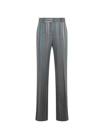 Alberta Ferretti Striped Tailored Trousers In Multi
