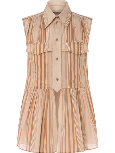 Alberta Ferretti Gestreiftes Top In Multicolor