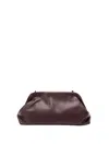 Alberta Ferretti Structured Leather Handbag With Sturdy Handle In Brown