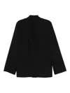 Alberta Ferretti Structured Tailored Jacket With Minimalist Design In Black