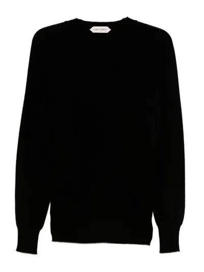 Alberta Ferretti Round Neck Cashmere Sweater In Black