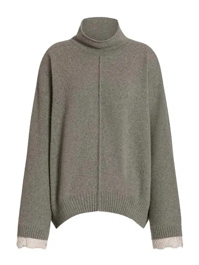 Alberta Ferretti Sweater In Gray