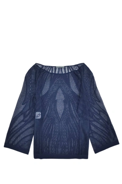 Alberta Ferretti Sweater In Blue