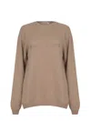 Alberta Ferretti Sweaters Camel In Neutral