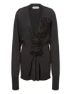 Alberta Ferretti Alberta Ferreti Sweater In Merino Wool With Floral Embroidery