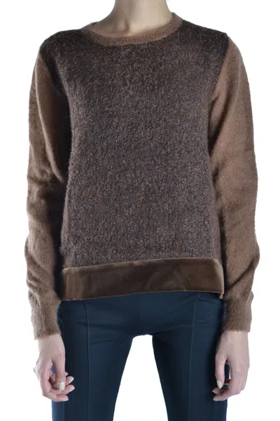 Alberta Ferretti Sweaters And Cardigans Brown