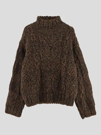 Alberta Ferretti Sweaters In Brown