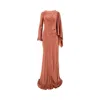Alberta Ferretti Draped Dress In Pink