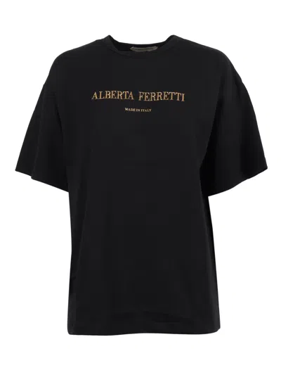 Alberta Ferretti T-shirt In Black