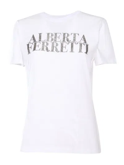 Alberta Ferretti T-shirt M/c In White