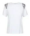 Alberta Ferretti T-shirt With Round Neck And Short Sleeves In White