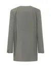 Alberta Ferretti Tailored Blazer Jacket In Multi Grey