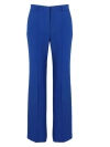 Alberta Ferretti Viscose Stretch Trousers In Blue