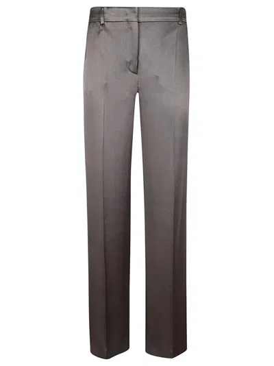 ALBERTA FERRETTI ALBERTA FERRETTI TAILORED GREY TROUSERS WITH SMOOTH FINISH