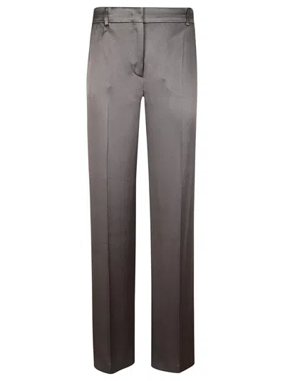 ALBERTA FERRETTI TAILORED GREY TROUSERS WITH SMOOTH FINISH