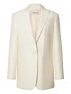 Alberta Ferretti Tailored Lapel Blazer In Neutral