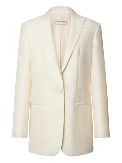 Alberta Ferretti Tailored Lapel Blazer In Neutral