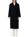 Alberta Ferretti Alberta Ferreti Coat In Double-face Wool In Black