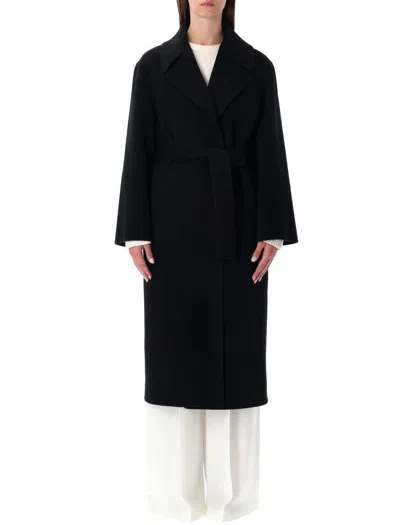 ALBERTA FERRETTI TAILORED LONG COAT WITH WIDE LAPELS