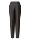 Alberta Ferretti Pressed-crease Trousers In Black