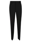 Alberta Ferretti Tailored Straight-leg Trousers With Classic Waistband In Black