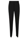 Alberta Ferretti Tailored Straight-leg Trousers With Classic Waistband In Black