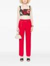 Alberta Ferretti Tailored Trousers In Red