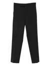 Alberta Ferretti Tailored Trousers With Slanted Pockets In Black
