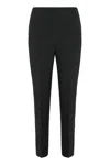 Alberta Ferretti Tailored Trousers In Stretch Fabric In Black