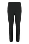 Alberta Ferretti Tailored Trousers In Stretch Fabric In Black