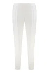 Alberta Ferretti Alberta Ferreti Tailored Trousers In Stretch Fabric In White
