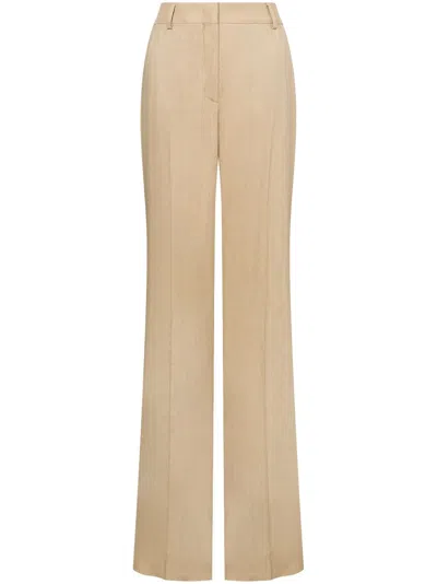 Alberta Ferretti Tailored Trousers In Neutrals