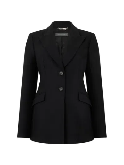 Alberta Ferretti Tailored-cut Single-breasted Blazer In Black
