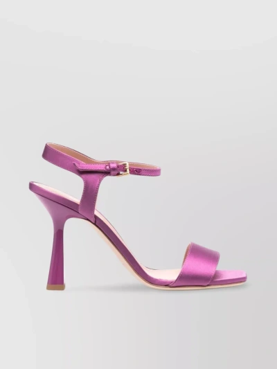 Alberta Ferretti Tapered Heel Open Toe Stiletto Sandals In Purple