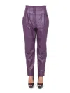 Alberta Ferretti Tassel Pants Ankle Length In Purple