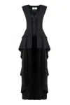 Alberta Ferretti Three-button Single-breasted Gilet In Black