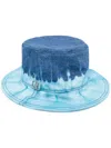Alberta Ferretti Alberta Ferreti Bucket Hat With Tie Dye Print In Blue